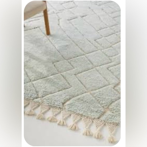 Anthropologie Handwoven Maran Shag Rug 2 x 3 NEW - Picture 2 of 9